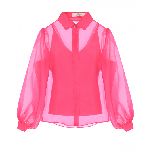 Блузка розовая
